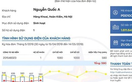 Từ 1/3, hóa đơn tiền điện mới sẽ có biểu đồ lịch sử dùng điện
