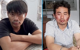 Hai tên cướp giật điện thoại trên đường bị người dân vây bắt