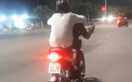 Tìm ra thanh niên điều khiển xe máy bằng chân dạo phố Đà Nẵng