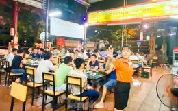 Các quán nhậu Thủ đô náo nhiệt trở lại, bất chấp Nghị định 100