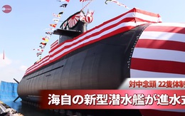 Nhật Bản trình làng tàu ngầm mới khi Trung Quốc ngày càng quyết liệt