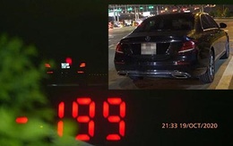 Tài xế Mercedes phóng 199km/h trên cao tốc