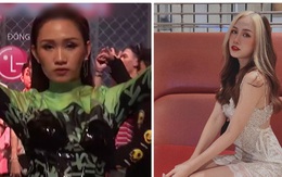 'Chị áo xanh' giơ bảng tên của Rap Việt: Khán giả chọc trên sân khấu cosplay lon nước ngọt nhưng ngoài đời cool lắm nha