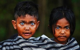 Bộ tộc kỳ bí ở Indonesia với đôi mắt xanh biếc như màu trời, nguyên nhân là do hội chứng lạ mà người ở đây mắc phải