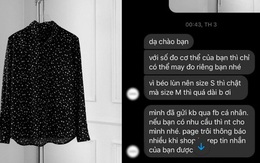 Hỏi mua áo, cô gái nhận được lời tư vấn 'đi vào lòng đất': 'Vì béo lùn nên size S thì chật mà size M thì quá dài bạn ơi'