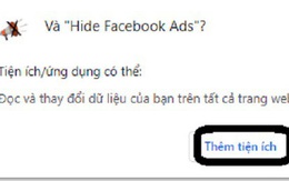 Hướng dẫn chặn quảng cáo khi lướt Facebook bằng Google Chrome