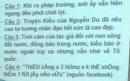 Đề Văn yêu cầu dịch teencode, tưởng không khó mà lại khiến học trò 'xanh mặt'