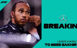 Lewis Hamilton mắc Covid-19, lỡ chặng Sakhir Grand Prix