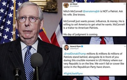 Tổng thống Trump công kích ông McConnell vì đầu hàng sớm