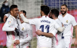 Thắng trận thứ 6 liên tiếp, Real Madrid áp sát ngôi đầu La Liga