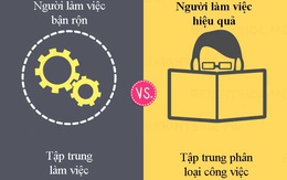 Tư duy khác biệt giữa người làm việc bận rộn và người làm việc hiệu quả: Ai thành đạt?