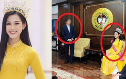 Hoa hậu Đỗ Hà bị chê trách vì ngồi khi thầy giáo đứng báo cáo: Trường KTQD nói gì?