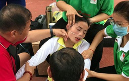 Nhà vô địch SEA Games "bò lê" sau khi chạy và phải đi cấp cứu tại giải đấu đầu tiên sau kỳ nghỉ dịch Covid-19