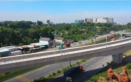 Flycam: Toàn cảnh tuyến Metro số 1 Bến Thành - Suối Tiên đang gấp rút hoàn thiện