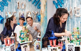 Cường đô la đăng ảnh sinh nhật con trai, nhưng chiếc bụng lớn của Đàm Thu Trang gây chú ý
