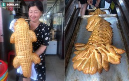 Bánh mì cá sấu khổng lồ gây “bão”, ngày bán trăm chiếc