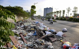 Hà Nội: Đại lộ nghìn tỷ vừa thông xe biến thành các bãi rác rùng mình