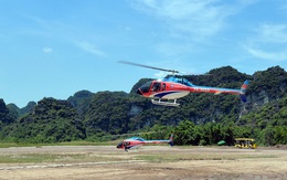 Đi Tràng An bằng máy bay: những vị khách đầu tiên đã được bay thử nghiệm ngắm cố đô trên trực thăng