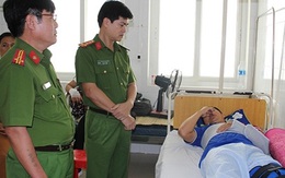 Một chiến sỹ Công an bị thương trong khi làm nhiệm vụ
