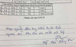 Lịm tim trước những lời nhận xét "có cánh" của thầy trong sổ liên lạc, nhưng cư dân mạng lại phát hiện ra một chi tiết "lạ"