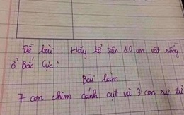 Cô giáo hỏi "kể tên 10 con vật sống ở Bắc Cực", học sinh trả lời khiến ai cũng phải ôm ruột cười bể bụng