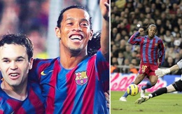 Iniesta tiết lộ bí mật khó tin trước ngày Ronaldinho chói sáng tại Bernabeu