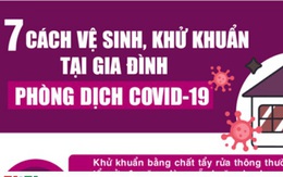 "Bỏ túi" 7 cách vệ sinh, khử khuẩn tại gia đình phòng dịch Covid-19