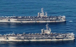 Biển Đông nóng hơn bao giờ hết, hai tàu sân bay Mỹ tập trận rầm rộ