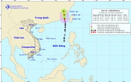 Thời tiết ngày 11/8: Bão số 3 vào Trung Quốc, nhiều vùng biển động rất mạnh