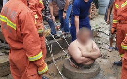 Trung Quốc: Nam thanh niên sống sót thần kỳ nhờ bụng quá to, không lọt nổi xuống giếng