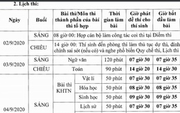 Lịch thi chi tiết từng môn trong kỳ thi tốt nghiệp THPT đợt 2