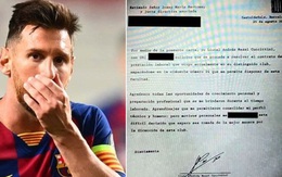 Lộ nội dung 'mật thư' phũ phàng của Messi gửi đến Barcelona