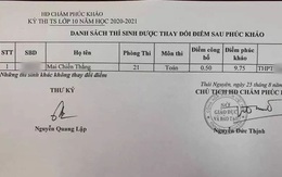 Nam sinh gây sốc với điểm phúc khảo thi lớp 10 từ 0,5 thành 9,75: Sự thật là gì?