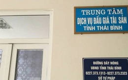 Thêm cán bộ của Trung tâm Dịch vụ đấu giá Thái Bình bị bắt giam vì tội tham ô