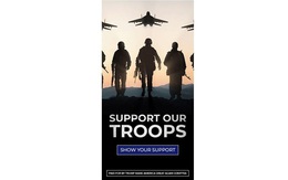 Kêu gọi ủng hộ quân đội Mỹ, nhóm gây quỹ của TT Trump dùng nhầm hình máy bay "đối thủ"
