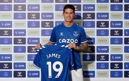 James Rodriguez chính thức gia nhập Everton