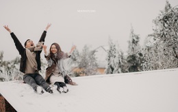 Thành quả của cặp đôi Hà Nội chụp ảnh cưới giữa mưa tuyết ở Y Tý: Sự tình cờ đầy may mắn