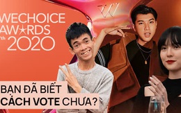 WeChoice Awards 2020: Đây là cách bình chọn cho 'điều diệu kỳ' của chính bạn!