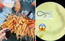 Rợn người khi soi tương đen hàng xiên que vỉa hè dưới kính hiển vi, ai yếu tim đừng xem!