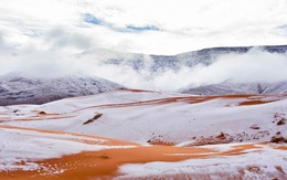 Chuyện khó tin: Tuyết rơi phủ trắng xóa một phần sa mạc Sahara, nhiệt độ chạm mức -2 độ C