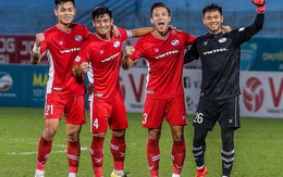 Cặp đôi trung vệ Tiến Dũng và Ngọc Hải mang tin vui cho CLB Viettel