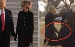 Trong khoảnh khắc cuối trước lúc rời khỏi Nhà Trắng, cựu Đệ Nhất Phu Nhân Melania Trump gây bất ngờ vì có hành động đặc biệt khác lạ với chồng