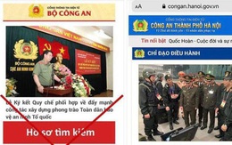 Tin tặc gắn mã độc vào trang web giả mạo Cổng thông tin của Công an Hà Nội