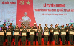 Bộ Quốc phòng tuyên dương tập thể, cá nhân xuất sắc tại Army Games 2021