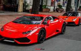 Vợ chồng ca sĩ Đoàn Di Băng mang Lamborghini Huracan mới tậu dạo phố Sài Gòn, được hộ tống bởi một siêu xe đặc biệt khác