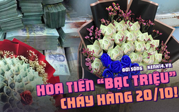 'Chốt đơn' ầm ầm bó hoa tiền thật mệnh giá 50 triệu đồng trở lên, chủ shop thức tới 2h đêm để gói - sáng ra khách đánh ô tô đến lấy