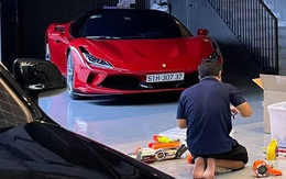 Nguyễn Quốc Cường khoe Ferrari F8 Tributo trong tình trạng khiến dân tình ngỡ ngàng