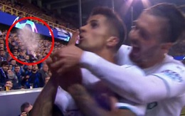 Dàn sao Man City bị fan Club Brugge ném ly nhựa tới tấp khi đang ăn mừng bàn thắng