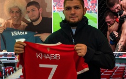 Khabib đến sân xem Man United thi đấu, dọa kẹp cổ bất kỳ ai tranh xin áo đấu của Ronaldo