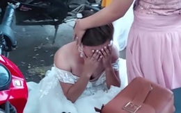 Cô dâu khóc nức nở khi biết tin bị lừa trong đám cưới